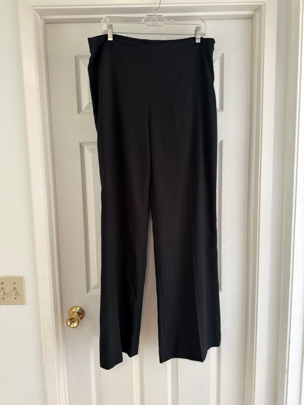 New CAbi Onyx Subtle Stripe Wide-leg Pants - Size 14